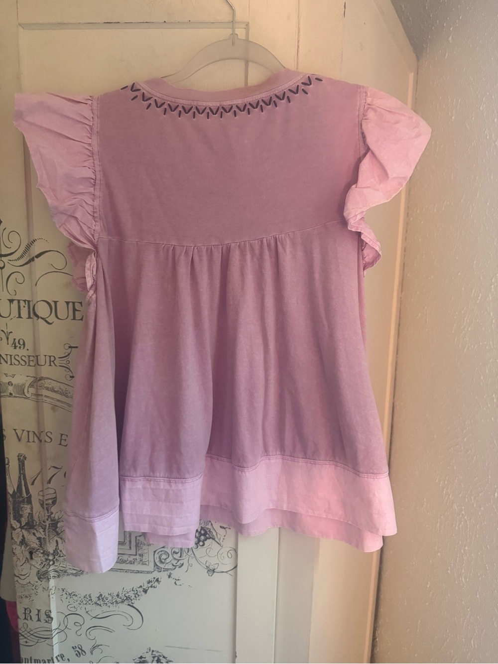 NWT Anthropologie Pintuck Flutter Sleeve Top - Picture 10 of 15